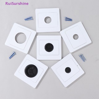 Ruisurshine ใหม่ ซ็อกเก็ตสายเคเบิล พร้อมแผ่นยางติดผนัง และฝาครอบช่องระบายอากาศ