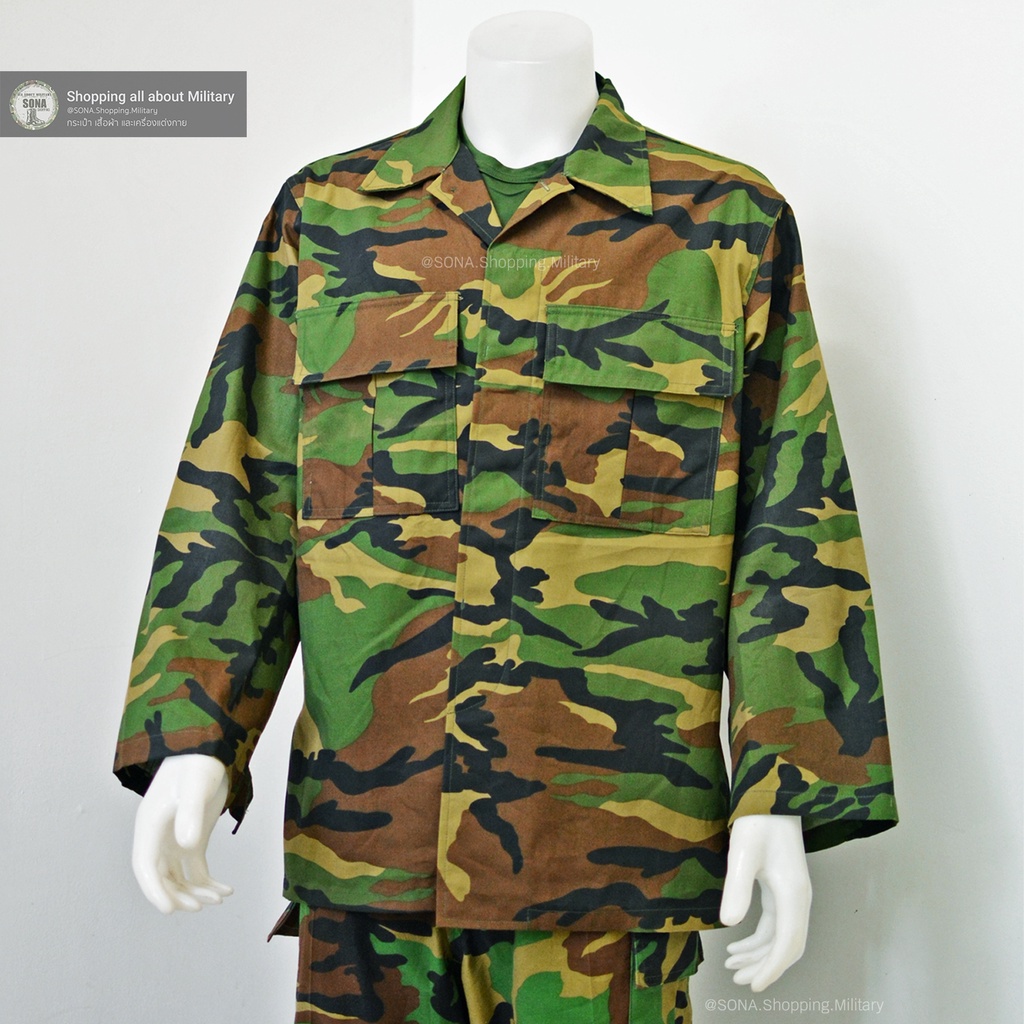 เสื้อทหารลายพรางเกาหลี ตัวบาง ผ้าจากกองทัพเกาหลีของแท้ ไม่ใช่สินค้าจีนแดง