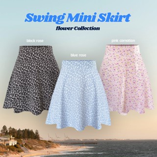 Swing Mini Skirt  :  summer collection  ทรงสวย ใส่แล้วพริ้วๆ พรางหุ่น ความยาวกำลังดี