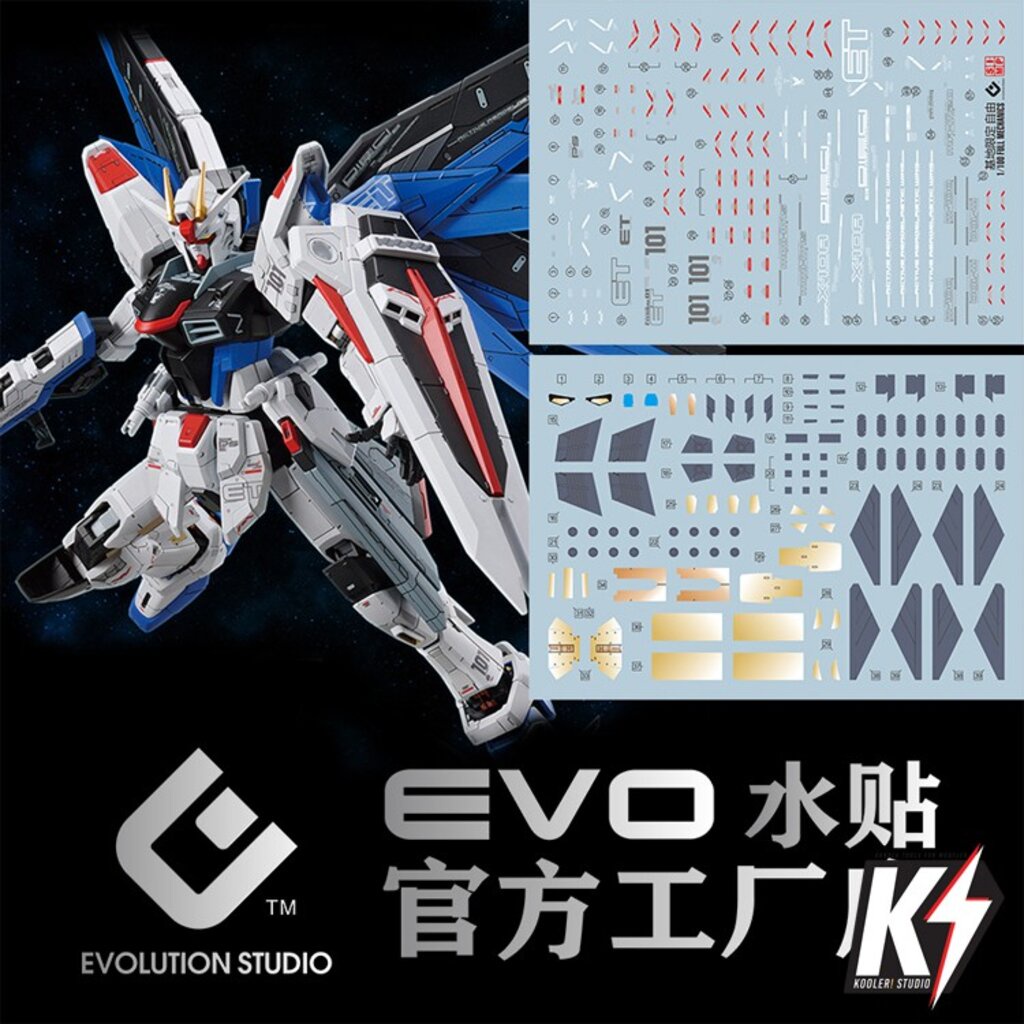 Waterdecal EVO FM Freedom Gundam Ver.GCP #ดีคอลน้ำสำหรับติดกันพลา
