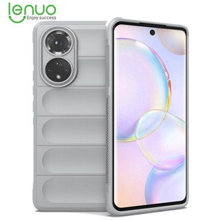 Lenuo เคสโทรศัพท์ ซิลิโคนนิ่ม กันกระแทก สีพื้น หรูหรา สําหรับ Huawei Nova 9 Nova 8i Nova 9 SE Nova 9 Pro