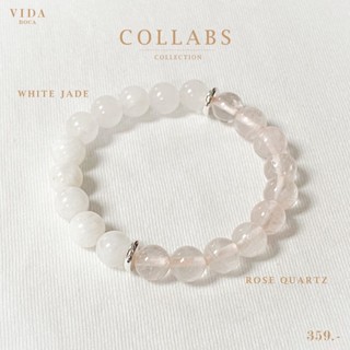 Rose Quartz + White Jade