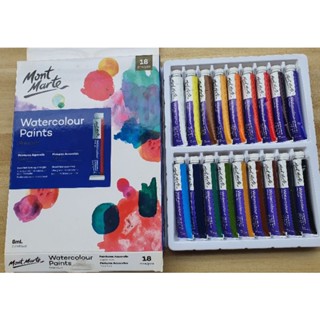 ชุดสีน้ำ 18 สี Mont Marte Watercolour Paints