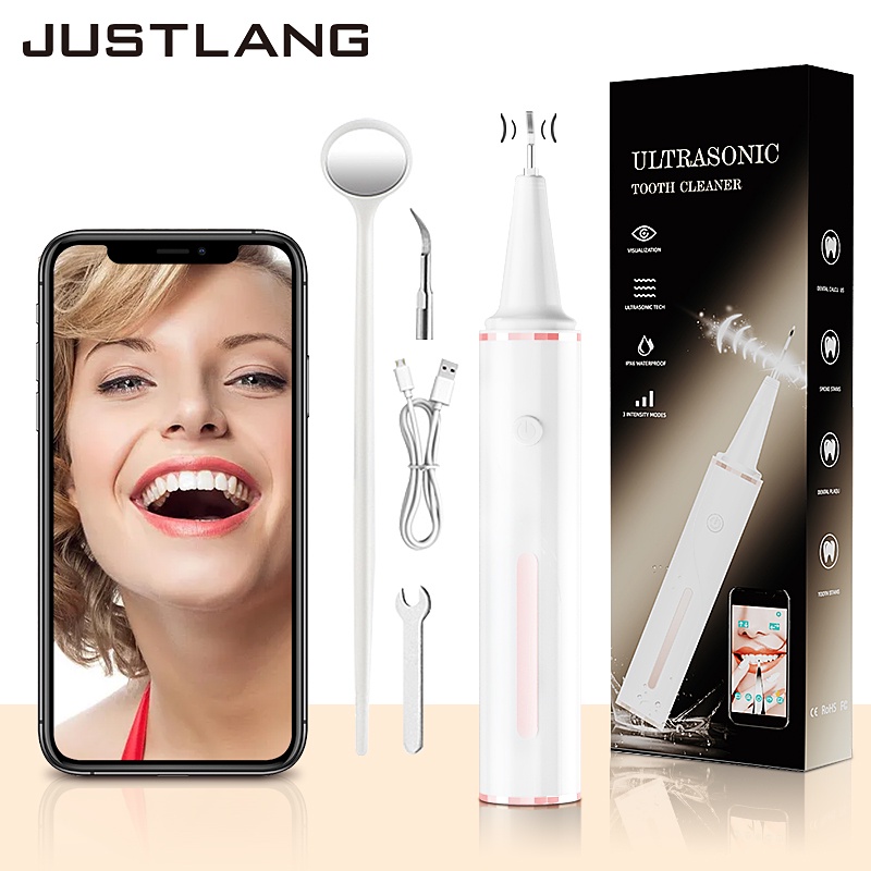 Visible Ultrasonic Scaler Plaque Stains Tartar Remover Bluetooth Dental