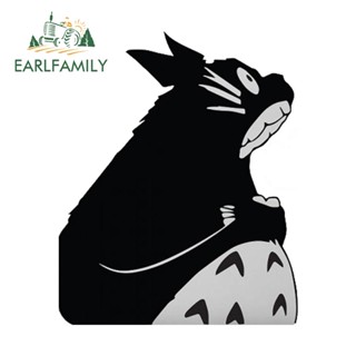 Earlfamily สติกเกอร์ไวนิล ลายการ์ตูน Totoro สําหรับติดตกแต่งรถยนต์ หมวกกันน็อค 13 ซม. x 10.6 ซม.