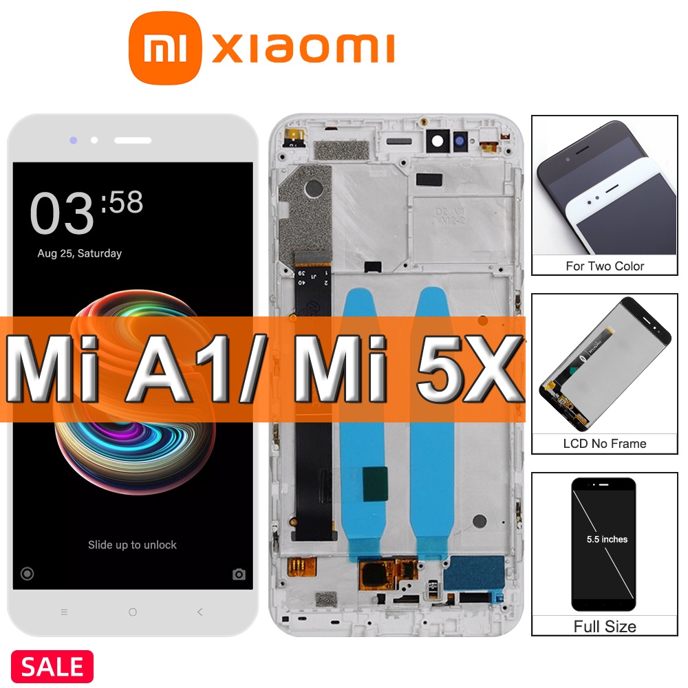5.5" Original Xiaomi Mi A1 LCD Display Touch Screen Digitizer Assembly, For Xiaomi MiA1 Mi 5X Mi5X MDG2, MDI2 Displ