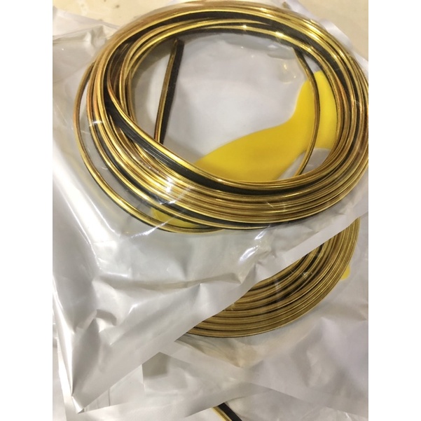 เส้นขอบทอง คิ้วสีทองลำโพงบลูทูธ diy ยาวครับ 5 เมตร ราคาต่อเส้น