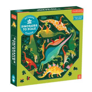 Octagon Shaped Puzzle  จิ๊กซอว์รูปทรง 8 เหลี่ยม  ลาย Dinosaurs