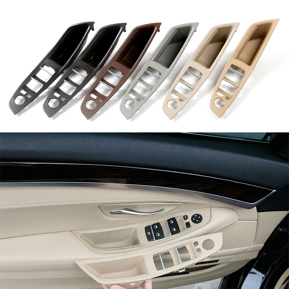 Left Hand Drive LHD For BMW 5 Series F10 F11 Original Gray Beige Black Car Interior Inner Door Handle Panel Pull Trim Co