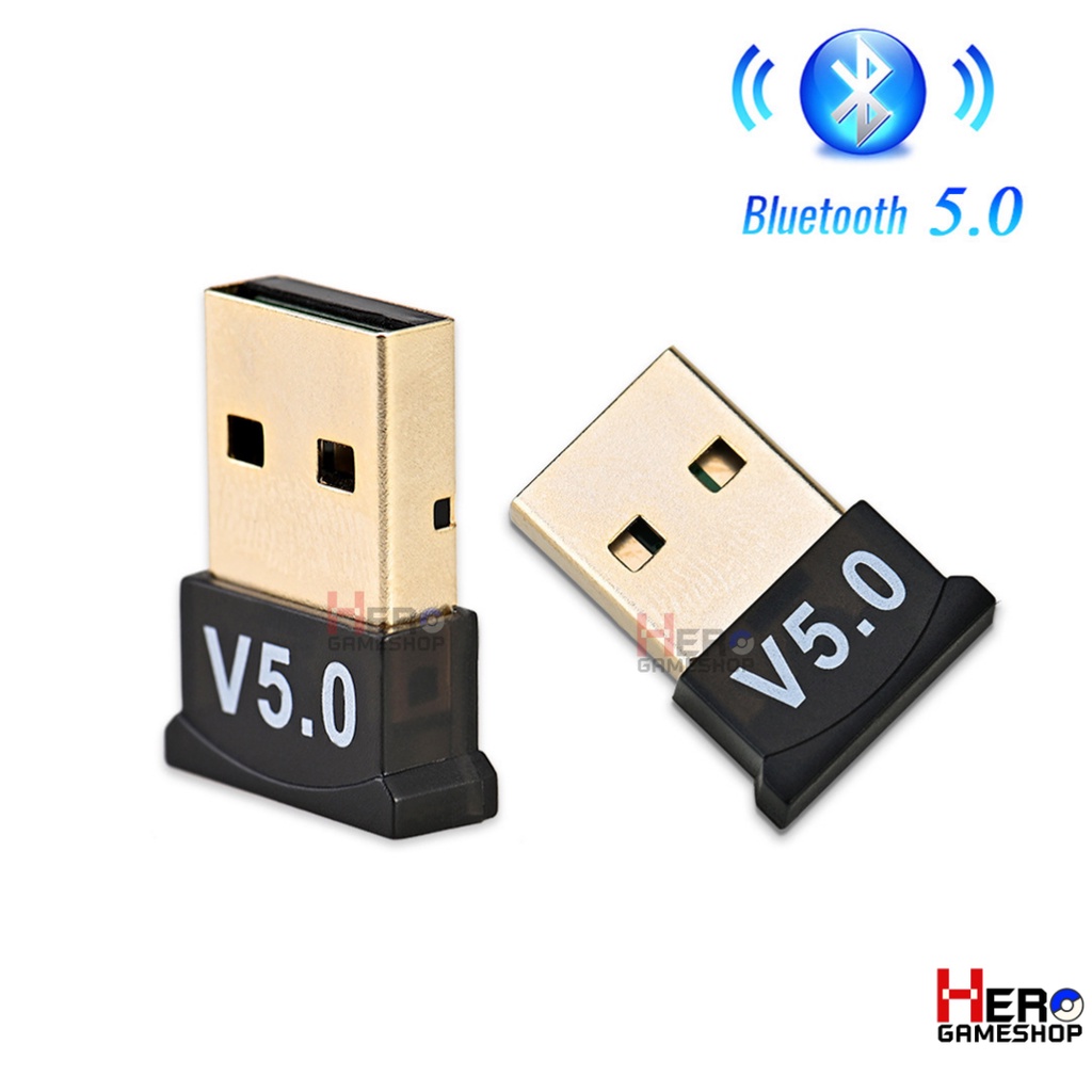 USB Bluetooth 5.0 Receiver บลูทูธ 5.0 ใช้ได้กับทุกอุปกรณ์ รองรับจอยทุกตัวในร้าน