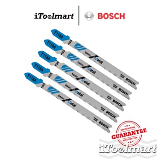 BOSCH ใบเลื่อยจิ๊กซอว์ MA118A ตัดเหล็ก (แพ็คละ 5 ใบ)