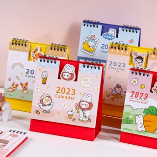 ปฏิทินตั้งโต๊ะ ลายการ์ตูน Hello Kitty Rabbit Doraemon Panda Dinosaur Melody ปีใหม่ 2023