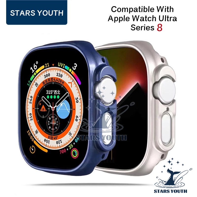 สําหรับ Apple Watch Ultra 2 49 มม. เคสแข็ง PC ป้องกัน กรอบกลวง กันชน สําหรับ iWatch 10 9 8 7 Pro 41 มม. 45 มม.