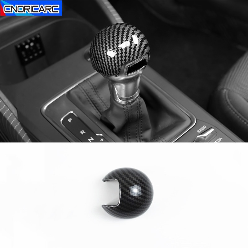 Car Styling Center Console Gearshift Handle Cover Decoration Sticker Trim For Audi Q2 2018-2021 Carb