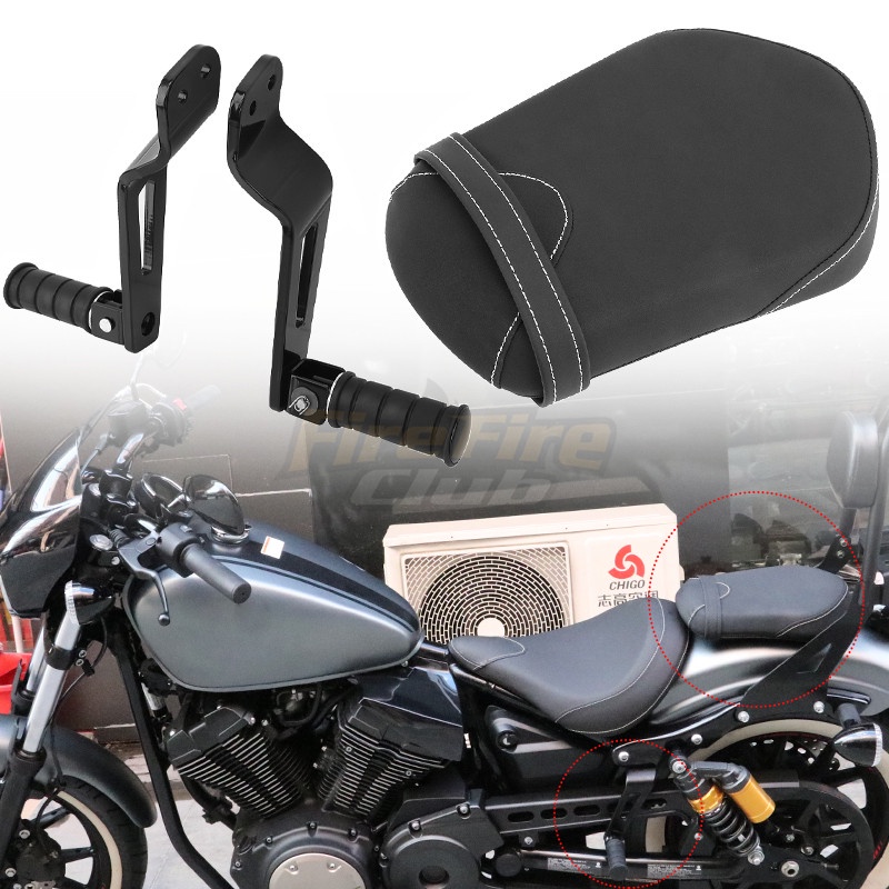 Motorcycle Rear Seat Cushion Cover Passenger Foot Pegs Footrests For Yamaha Bolt 950 XV950 XVS 950  SPEC R/C 2013-2019