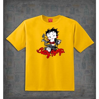 BETTY BOOP #5 พิมพ์เสื้อยืดพิมพ์ลายสําหรับผู้ชายและผู้หญิงเสื้อยืดสําหรับผู้ชายเสื้อยืดสําหรับผ aTN