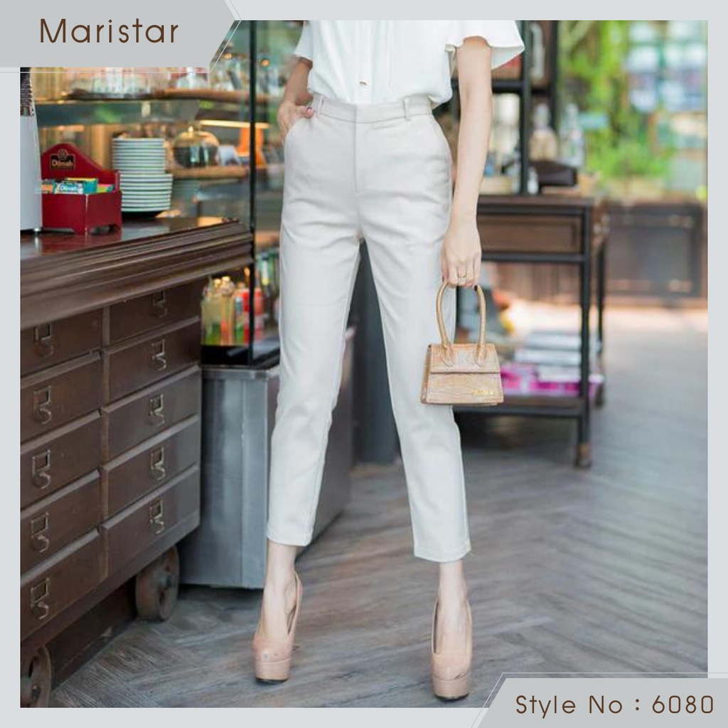 Maristar : No.6080 กางเกงขายาว 9ส่วน | Cropped Pants