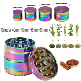 เครื่องบดยาสูบ ที่บดสมุนไพร Grinder 4 ชั้น อลูมิเนียมอัลลอยด์ 40 มม. 50 มม. 55 มม. 63 มม เครื่องบดสมุนไพร แบบพกพา