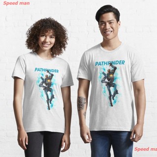 Speed man เอเพ็กซ์เลเจนส์ เสื้อapex legends Blue pathfinder apex the legend game art for gamer Essential T-Shirt tee ผู้