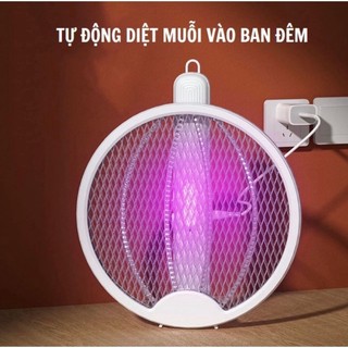 Vợt Muỗi Thông Minh Gấp Gọn / Kiêm Đèn Bắt Muỗi Tự Động Gấp Gọn 2 Trong 1 Ban Đêm Tiện Lợi