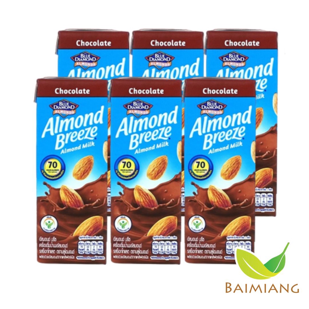 [2 แพ็ค] Blue Diamond น้ำนมอัลมอนด์ รสช็อกโกแลต ขนาด 180 ml. (03808-6) Exp. 19/10/2025