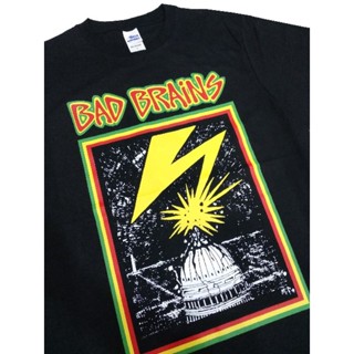 Kaos bad brains เสื้อยืดพรีเมี่ยม ลายธงชาติพังก์ฮาร์ดคอร์ โซนิค สีดํา สําหรับวัยรุ่น