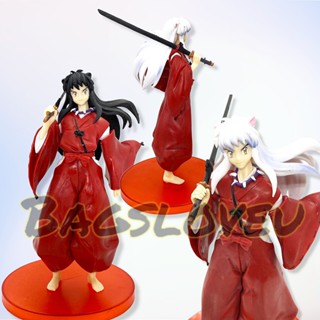 ส่งเร็ว โมเดล อินุยาฉะ เทพอสูรจิ้งจอกเงิน - Figure Inuyasha ขนาดความสูง 16 ซม. ชุด 2 ตัว พร้อมฐาน งานสวย