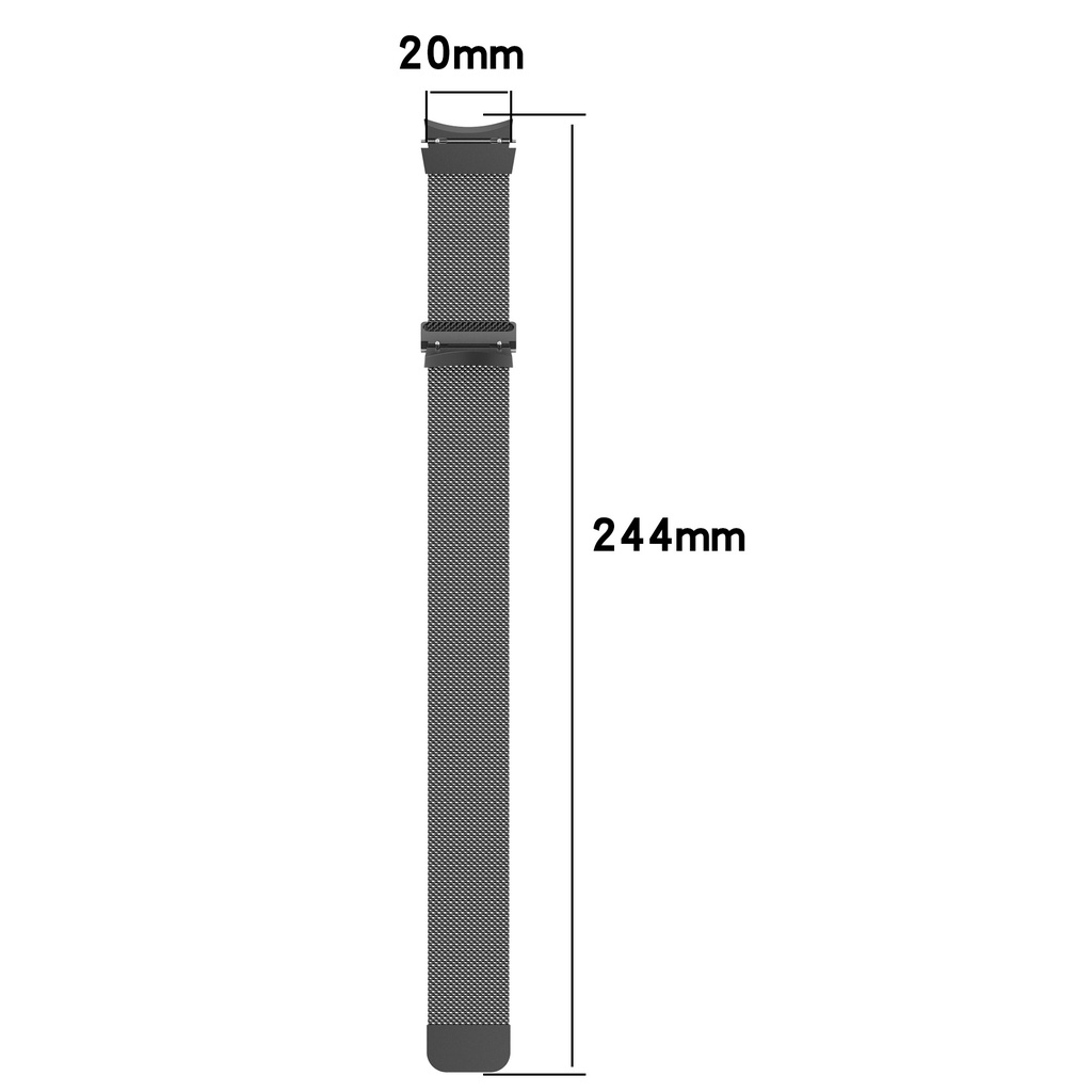 Milanese สายโลหะสําหรับ Samsung galaxy Watch 7 6 5 4 FE Watch7 Watch5 Pro Watch6 watch4 classic 42 มม.46 มม.40 มม.44 มม.43 มม.47 มม.สแตนเลสสตีล