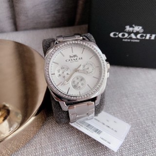 นาฬิกาCoach Womens 14503129 Mini Boyfriend Silver Tone Stainless Glitz Watch