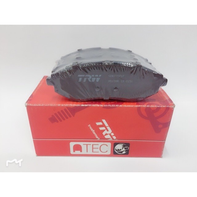 (อะไหล่ TRW 100% NO:GDB7707AT)BRAKE PAD FRON PROTON SAGA BLM FL FLX SAVVY SAGA VVT 2016