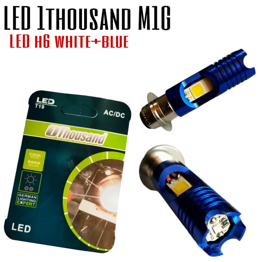 1THOUSAND M11G H6 LED FRONT BULB สีขาว สีฟ้า