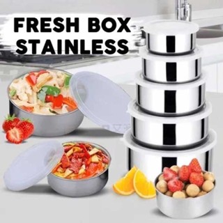 Protect fresh box stainless steel ชุดถ้วยสแตนเลส 5 ชั้น