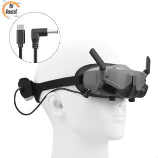 【IS】สายเคเบิลแบตเตอรี่ พร้อมคลิปหนีบด้านหลัง อุปกรณ์เสริม สําหรับแว่นตา Dji Avata Goggles 2