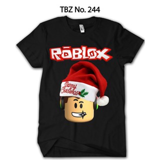 ชุดเซ็ต 2 ชิ้น เสื้อคนอ้วนผญ คริสต์มาส Roblox เสื้อยืดผู้ใหญ่เสื้อยืดพรีเมี่ยม Distro TBZ-244 YJn