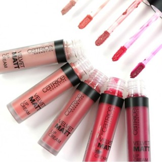 ของแท้/พร้อมส่ง Catrice Velvet Matt Lip Cream ลิปครีมเนื้อแมตต์ ทาง่าย สีชัด ติดทนนาน