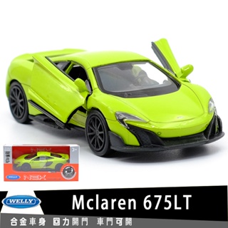 ┅▪ﺴWillie WELLY Mclaren 675LT Super Sports Car Authorized Alloy Model 1: 36 Pull Back Door Boy Toy Decoration Collection