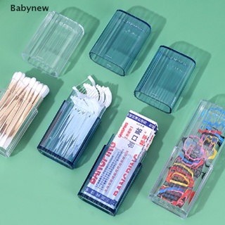 &lt;Babynew&gt; Portable Transparent Storage Box Travel Toothpick Cotton Swab Box Finishing Box On Sale
