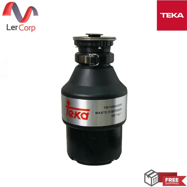 (TEKA) เครื่องกำจัดเศษอาหาร ชนิดติดตั้งกับอ่างล้างจาน TR34.1ดำ พร้อมอุปกรณ์ชุดท่อ