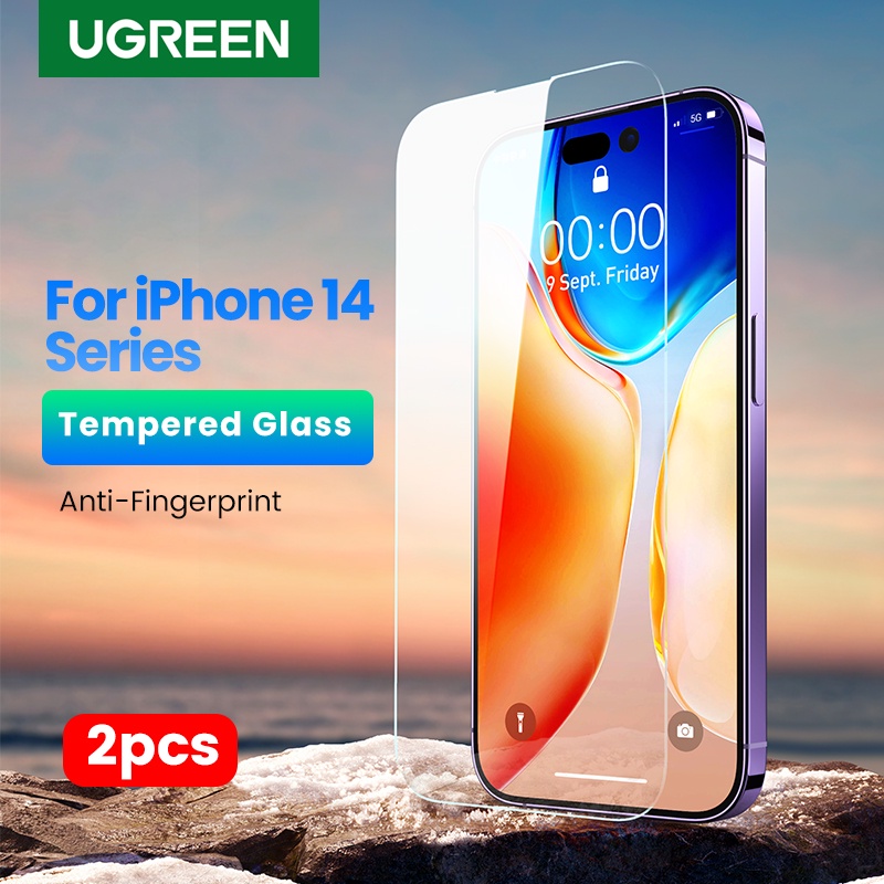 UGREEN 2PCS Screen Protector For iPhone 14 13 Pro Max Full Cover Film Tempered Glass For iPhone 14 P