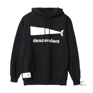 เสื้อกันหนาวมีฮู้ด พิมพ์ลายโลโก้ DESCENDANT สไตล์คลาสสิก