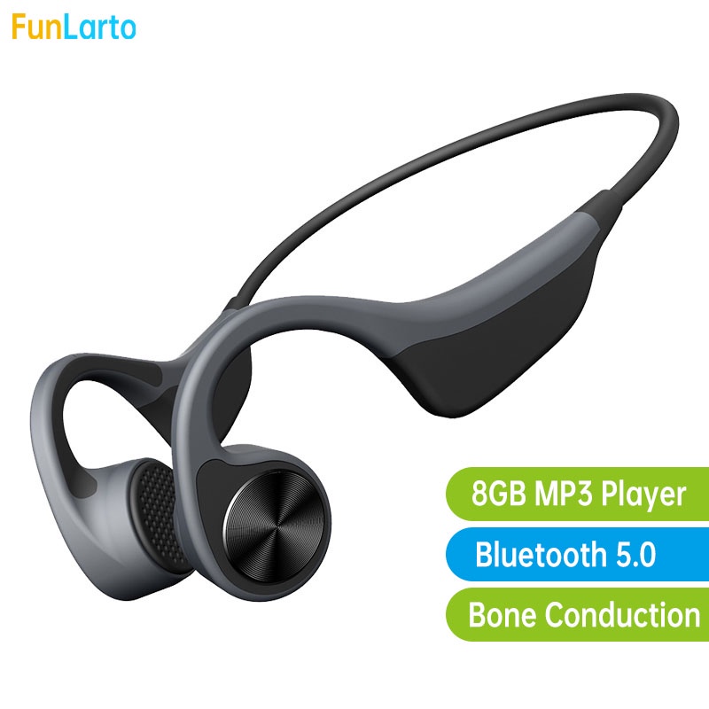 💯Bone Conduction Headphones 8GB Wireless Bluetooth 5.0 Open Ear Headphones MP3 Sport Headphones with