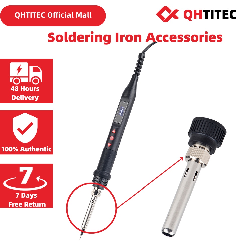QHTITEC JCD การประสานจับอะแดปเตอร์ Bushing สําหรับ HAKKO 936 907 937 93 908 หัวแร้งเครื่องมืออุปกรณ์