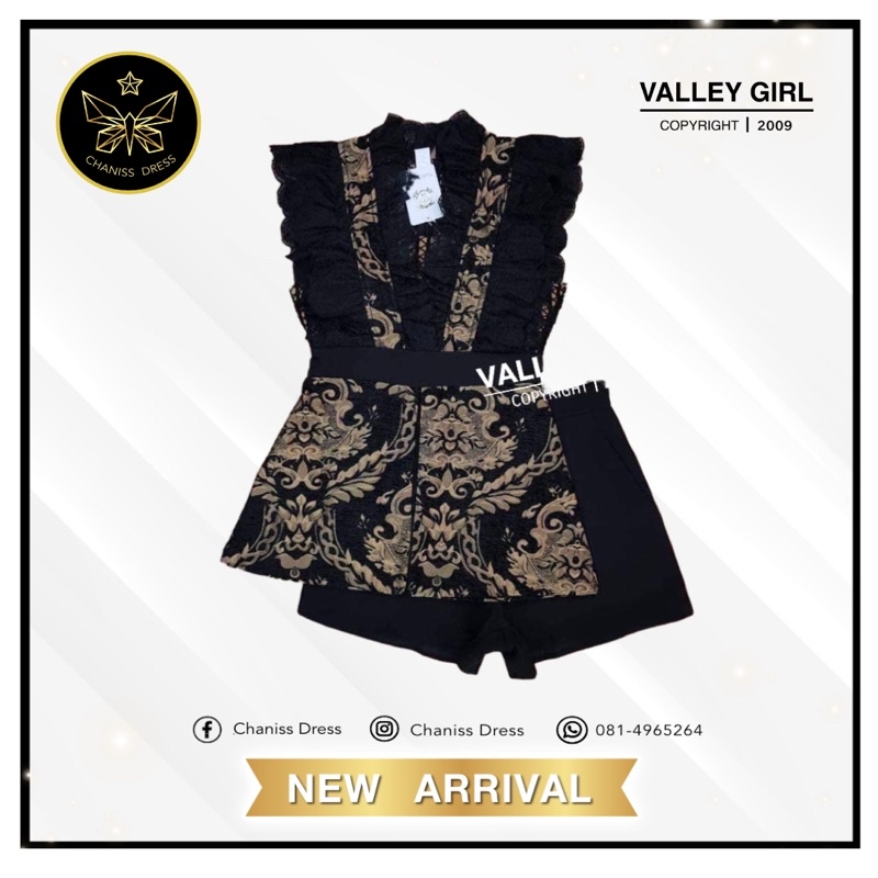Valley Girl 👗 Setเสื้อระบายผ้าทอ +กางเกงขาสั้น ❤️#ราคาถูกที่สุด  #valleygirl #ป้ายvalleygirl #ป้ายvg #งานตามหา