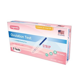 Longmed Ovulation Test Strip ที่ตรวจตกไข่ ตรวจไข่ตก แบบจุ่ม จำนวน 1 กล่อง บรรจุ 5 ชุดตรวจ 15696