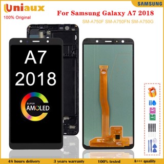 6.0&amp;#39;&amp;#39;AMOLED For Samsung Galaxy A7 2018 LCD Display Touch Screen Digitizer Assembly For Galaxy A750 A750F LCD S00