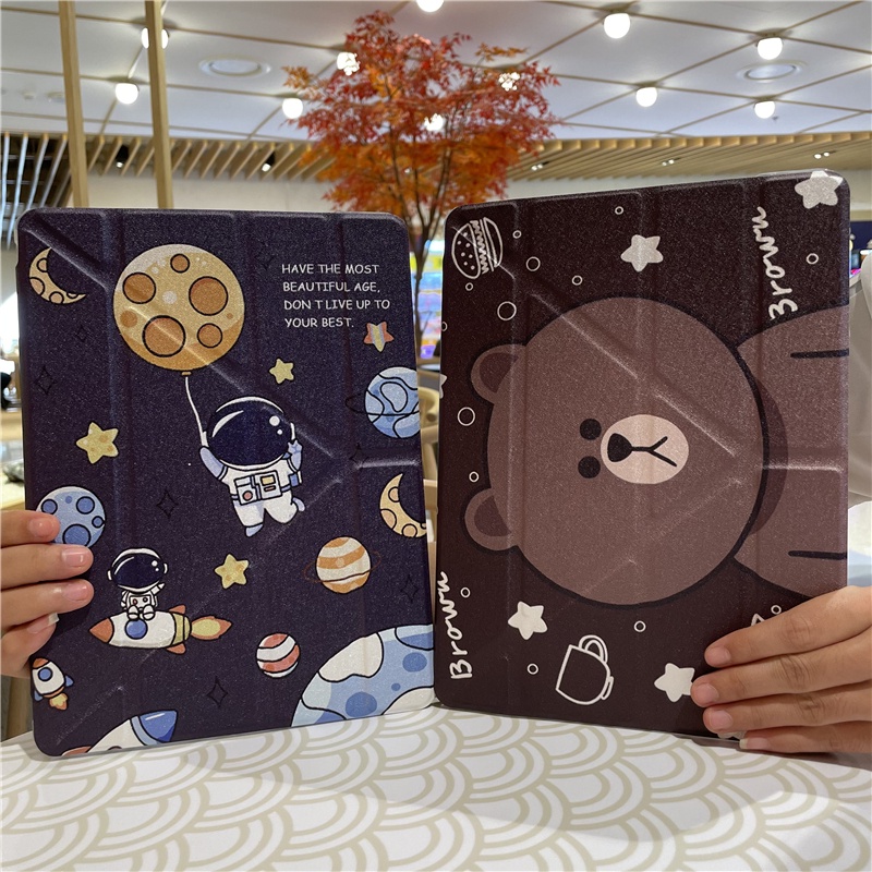 เคสไอแพดตัวYพร้อมช่องใส่ปาก gen9 gen8 gen7 10.2 case pro 11 air3 10.5 Air4 Air5 10.9 gen6/5 9.7 Air2 เคสลายรูปการ์ตูน - รูปที่ 2