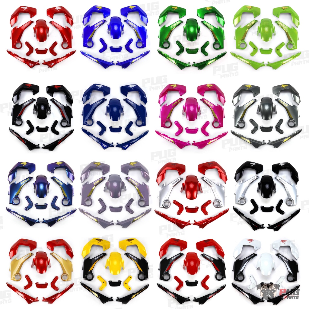 PUGParts ชุดสี MSX ตัวเก่า ชุดสีMSX 125 รุ่นแรก ปี2012-2015 (ชุด10ชิ้น) ชุดสี msx125 ตัวเก่า เฟรม MS