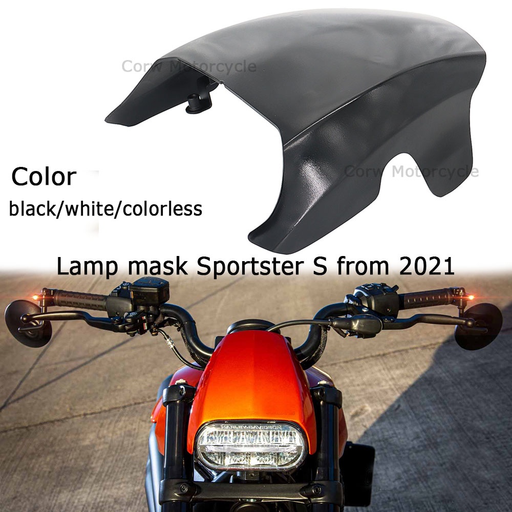 Motorcycle Gloss Black Front Mask Headlight Fairing Cover FOR Sportster S 1250 RH1250 RH 1250 2021 2022