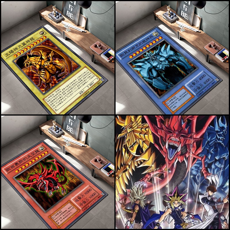 💥 พรมปูพื้นห้อง พรมปูพื้นลายการ์ดสามเทพมายา God Egyptian Obelisk Osiris Ra โอเบลิส โอชีริส ราห์ | Yu