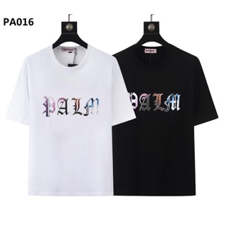 Pa016 เสื้อแขนสั้น ลายนางฟ้าปาล์ม แฟชั่นสําหรับผู้หญิง ผู้ชาย